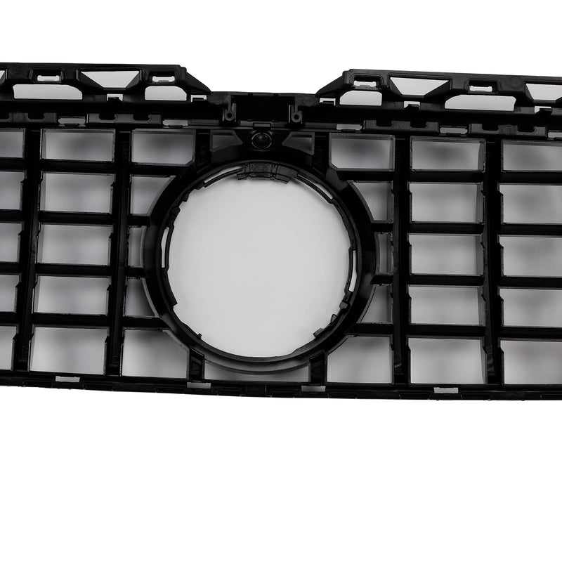 Calandre Avant Noire Brillante Mercedes Classe A W177 A35 A180 2023-2025 - détail du montage - Becquet Voiture