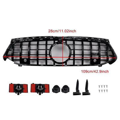 Calandre Avant Noire Brillante Mercedes Classe A W177 A35 A180 2023-2025 - vue arrière - Becquet Voiture