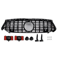 Calandre Avant Noire Brillante Mercedes Classe A W177 A35 A180 2023-2025 - vue de dessus - Becquet Voiture