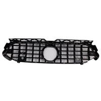 Calandre Avant Noire Brillante Mercedes Classe A W177 A35 A180 2023-2025 - vue de trois-quarts - Becquet Voiture