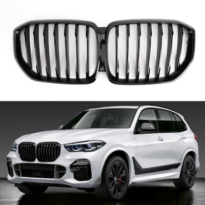 Calandre Avant Noire Brillante Performance BMW X5 G05 2019 - vue de face - Becquet Voiture