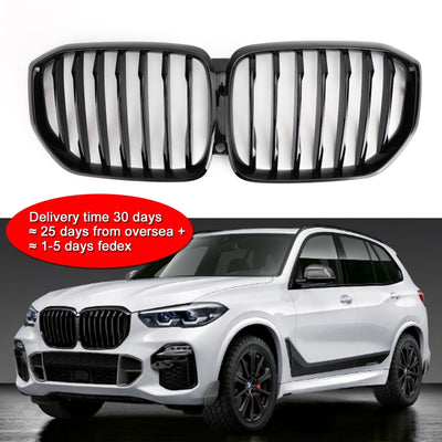 Calandre Avant Noire Brillante Performance BMW X5 G05 2019 - vue de profil - Becquet Voiture