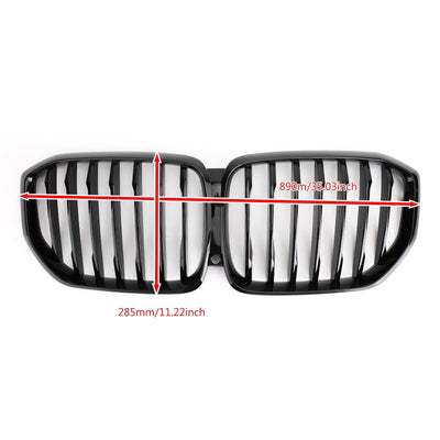 Calandre Avant Noire Brillante Performance BMW X5 G05 2019 - vue de trois-quarts - Becquet Voiture