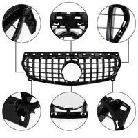 Panamericana GTR Front Grille Mercedes CLA W117 2013-2019 - fitted on vehicle - Becquet Voiture