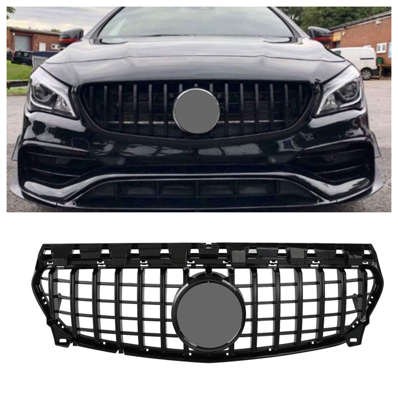 Panamericana GTR Front Grille Mercedes CLA W117 2013-2019 - front view - Becquet Voiture