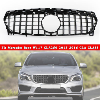 Calandre Avant Panamericana GTR Mercedes CLA W117 2013-2019 - vue de profil 2 - Becquet Voiture