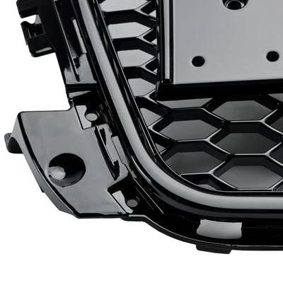Calandre Avant RS3 Style Alvéolée Pour Audi A3 8P / S3 2008-2013 - installé sur véhicule - Becquet Voiture