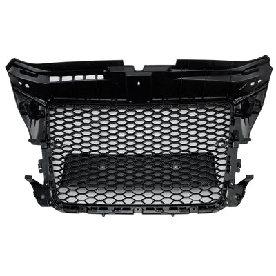 Calandre Avant RS3 Style Alvéolée Pour Audi A3 8P / S3 2008-2013 - vue de dessus - Becquet Voiture
