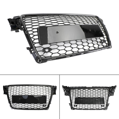 Calandre Avant RS4 Style Nid D'abeille Audi A4 S4 B8 - détail du montage 2 - Becquet Voiture