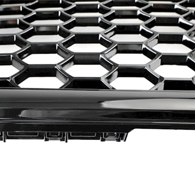 Calandre Avant RS4 Style Nid D'abeille Audi A4 S4 B8 - vue de profil 2 - Becquet Voiture