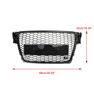 Calandre Avant RS4 Style Nid D'abeille Audi A4 S4 B8 - vue de profil - Becquet Voiture