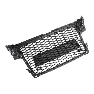 Calandre Avant RS4 Style Nid D'abeille Audi A4 S4 B8 - vue rapprochée 2 - Becquet Voiture