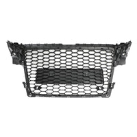 Calandre Avant RS4 Style Nid D'abeille Audi A4 S4 B8 - vue rapprochée - Becquet Voiture