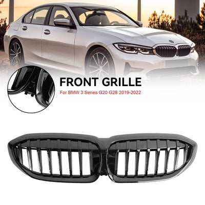 Calandre Avant Sport Noire BMW Série 3 G20 G28 2019-2020 - détail du montage - Becquet Voiture