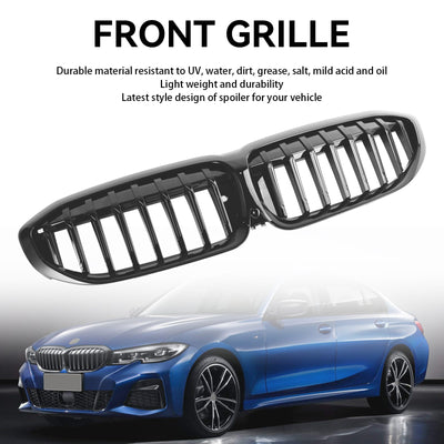 Calandre Avant Sport Noire BMW Série 3 G20 G28 2019-2020 - installé sur véhicule - Becquet Voiture