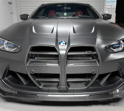 Calandre Avant ST Fibre Carbone BMW G80 G82 - installé sur véhicule - Becquet Voiture