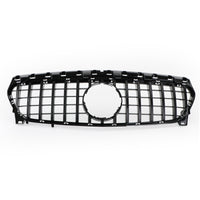 Front Grille GT Style Mercedes CLA W117 2013-2019 - three-quarter view - Becquet Voiture