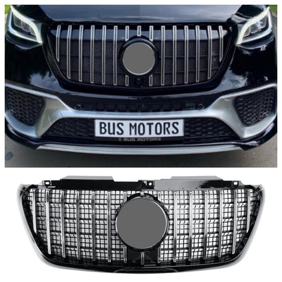 Calandre Avant Style GT Noir Mercedes Sprinter W907 W910 - vue de face - Becquet Voiture