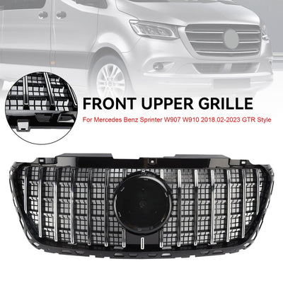 Calandre Avant Style GT Noir Mercedes Sprinter W907 W910 - vue de trois-quarts - Becquet Voiture