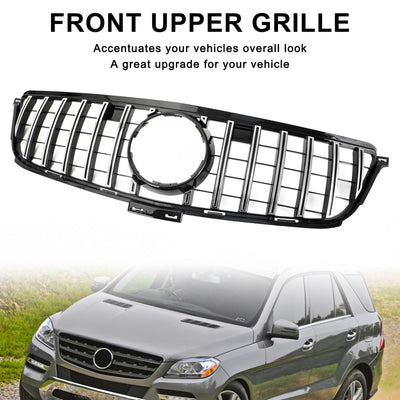 Calandre Avant Style GTR Chrome Mercedes W166 ML 2012-2015 - vue arrière - Becquet Voiture