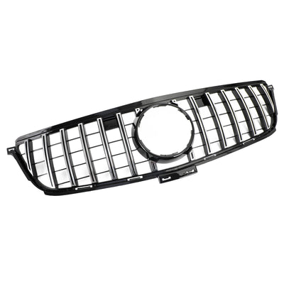 Calandre Avant Style GTR Chrome Mercedes W166 ML 2012-2015 - vue de face 2 - Becquet Voiture