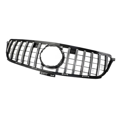 Calandre Avant Style GTR Chrome Mercedes W166 ML 2012-2015 - vue de profil 2 - Becquet Voiture