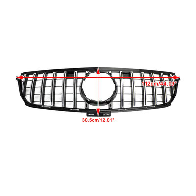 Calandre Avant Style GTR Chrome Mercedes W166 ML 2012-2015 - vue de profil - Becquet Voiture