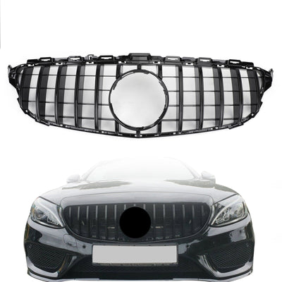 Calandre Avant Style GTR Mercedes Classe C W205 2015-2018 - vue de face - Becquet Voiture