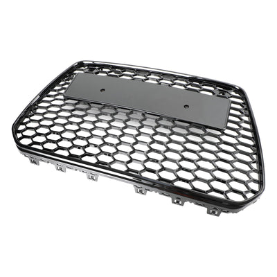 Calandre Avant Style Nid d'Abeille Audi A5 S5 B8.5 Noir - détail du montage 2 - Becquet Voiture