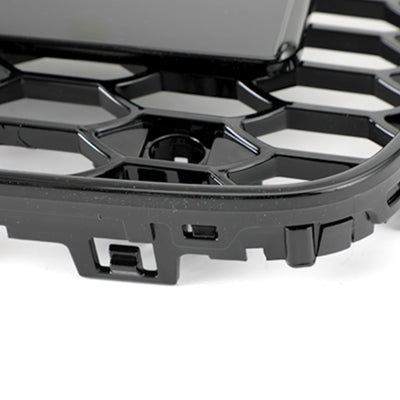 Calandre Avant Style Nid d'Abeille Audi A5 S5 B8.5 Noir - vue de dessus - Becquet Voiture