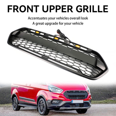 Calandre Avant Style Raptor 3LED Noir Mat Ford Transit Custom - vue arrière 2 - Becquet Voiture
