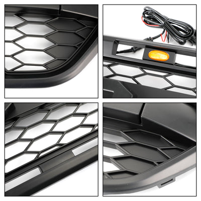 Calandre Avant Style Raptor Ford Transit Custom 2018-2023 3LED - en situation 2 - Becquet Voiture