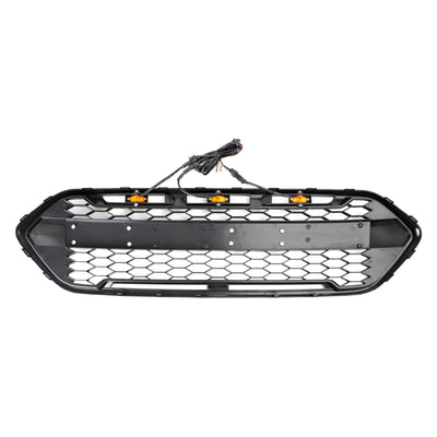 Calandre Avant Style Raptor Ford Transit Custom 2018-2023 3LED - en situation - Becquet Voiture