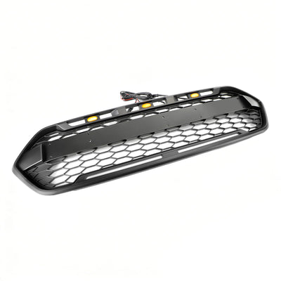 Calandre Avant Style Raptor Ford Transit Custom 2018-2023 3LED - installé sur véhicule 2 - Becquet Voiture