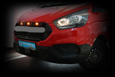 Calandre Avant Style Raptor Ford Transit Custom 2018-2023 3LED - vue de profil 3 - Becquet Voiture