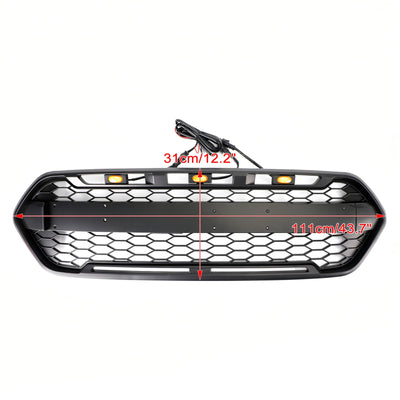 Calandre Avant Style Raptor Ford Transit Custom 2018-2023 3LED - vue de profil - Becquet Voiture