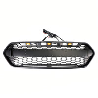 Calandre Avant Style Raptor Ford Transit Custom 2018-2023 3LED - vue de trois-quarts 2 - Becquet Voiture