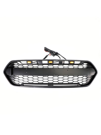 Calandre Avant Style Raptor Ford Transit Custom 2018-2023 3LED - vue rapprochée - Becquet Voiture