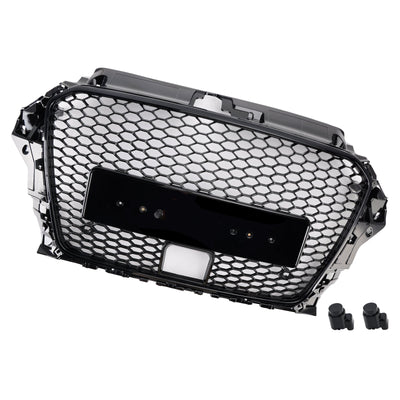 Calandre Avant Style RS3 Audi A3 Sline S3 2013-2016 Avec ACC - en situation - Becquet Voiture