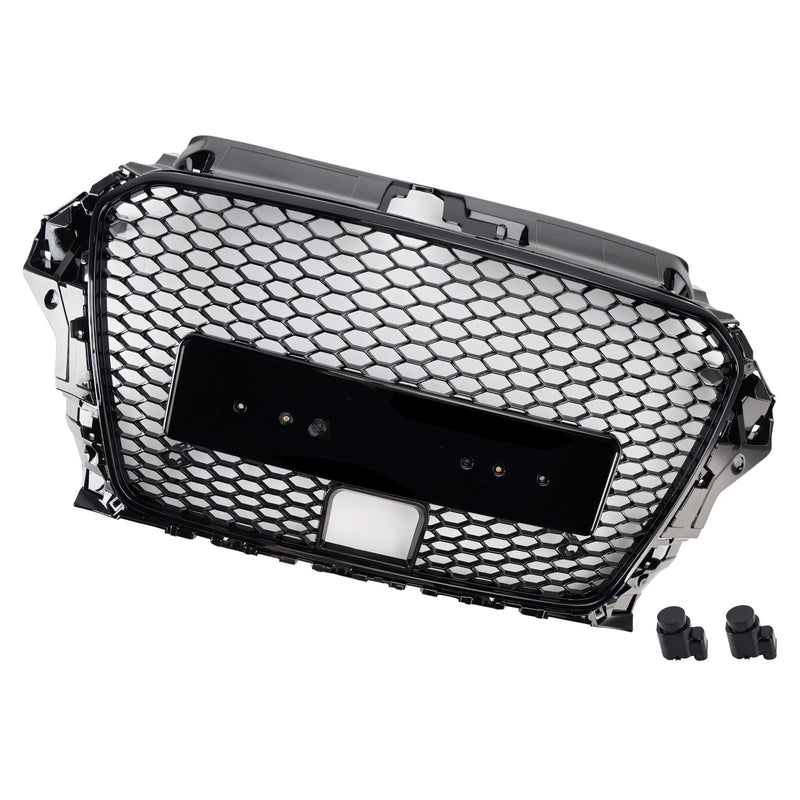Calandre Avant Style RS3 Audi A3 Sline S3 2013-2016 Avec ACC - en situation - Becquet Voiture