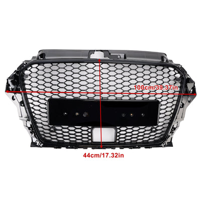 Calandre Avant Style RS3 Audi A3 Sline S3 2013-2016 Avec ACC - vue de profil - Becquet Voiture