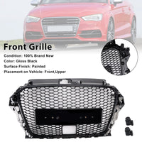 Calandre Avant Style RS3 Audi A3 Sline S3 2013-2016 Avec ACC - vue de trois-quarts - Becquet Voiture