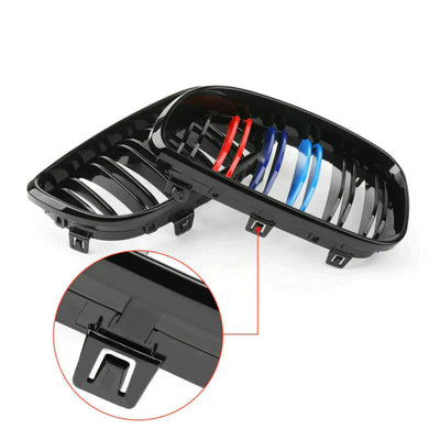 Calandre BMW E81 E82 E87 E88 M Noir Brillant 2008-2012 - installé sur véhicule - Becquet Voiture