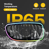Calandre BMW E90 Série 3 2009-2012 Éclairage RGB - installé sur véhicule - Becquet Voiture