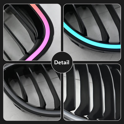 Calandre BMW E90 Série 3 2009-2012 Éclairage RGB - packshot studio - Becquet Voiture