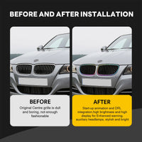 Calandre BMW E90 Série 3 2009-2012 Éclairage RGB - vue arrière - Becquet Voiture