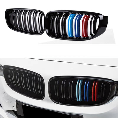 Calandre BMW F30 F20 Double Lamelle 2012-2018 - vue de face - Becquet Voiture