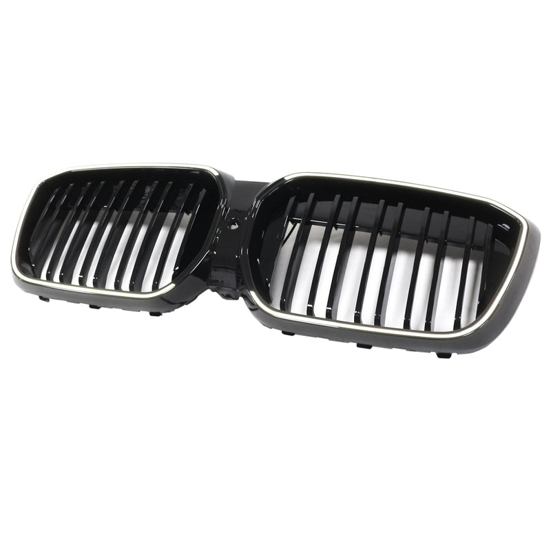 Calandre BMW iX3 G08 LCI Double Lamelles Noir 2022-2024 - installé sur véhicule 2 - Becquet Voiture