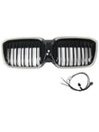 Calandre BMW iX3 G08 LCI Double Lamelles Noir 2022-2024