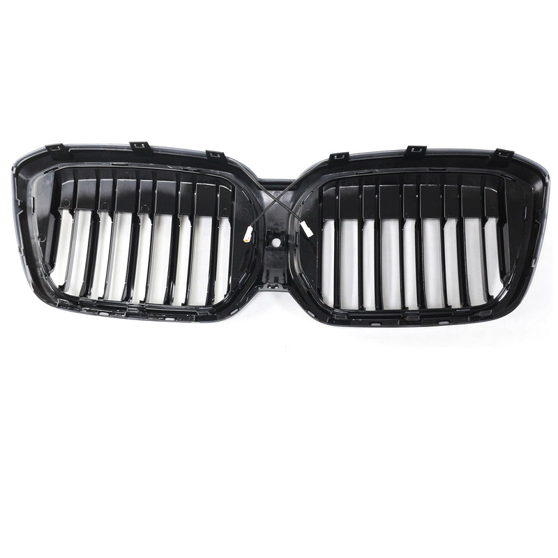 Calandre BMW iX3 G08 LCI Double Lamelles Noir 2022-2024 - vue rapprochée - Becquet Voiture